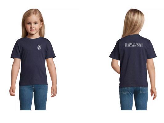 T-SHIRT ENFANT Bleu marine EN FORME EXTRAORDINAIRE