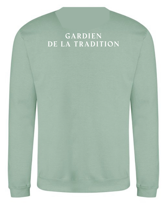 SWEAT Vert Sauge GARDIENS DE LA TRADITION