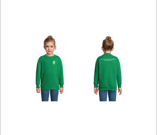 SWEAT ENFANT Vert OUI AU RÉCHAUFFEMENT LITURGIQUE