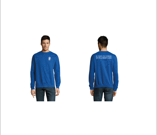 SWEAT Royal blue JE SUIS EN FORME EXTRAORDINAIRE