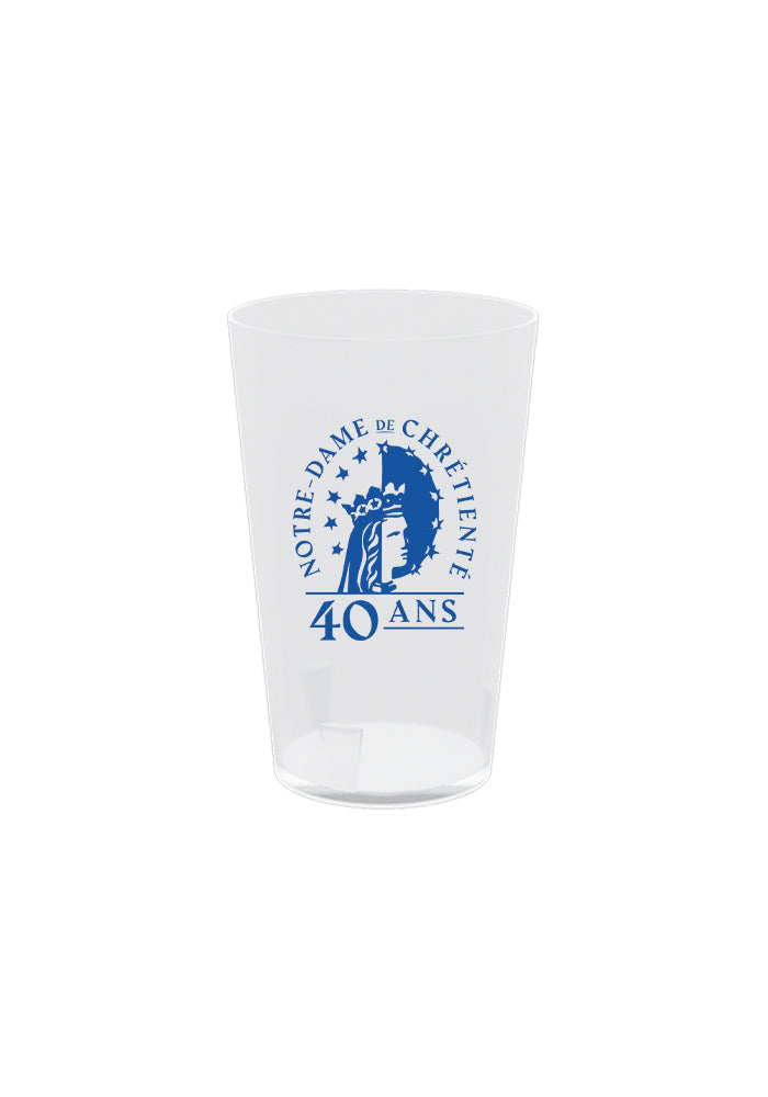 Gobelet réutilisable 25/33cl - 40 ANS