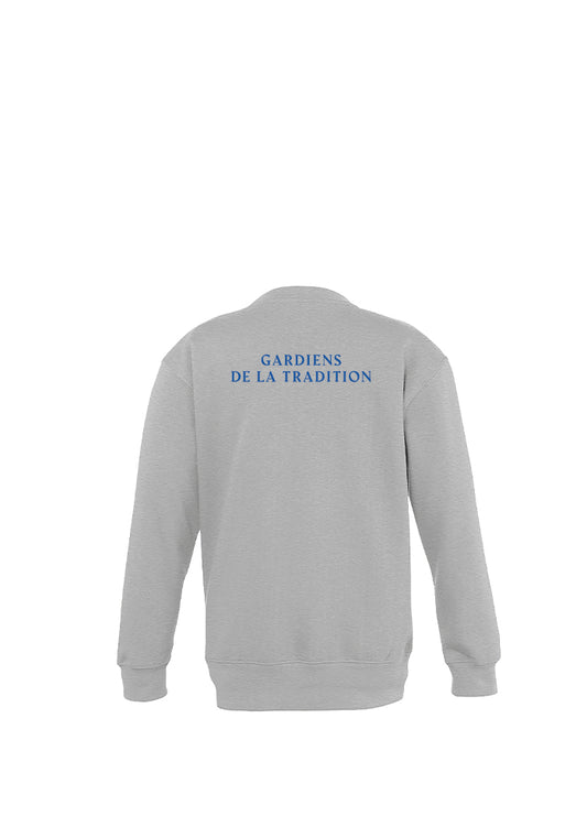 SWEAT ENFANT Gris chiné GARDIEN DE LA TRADITION