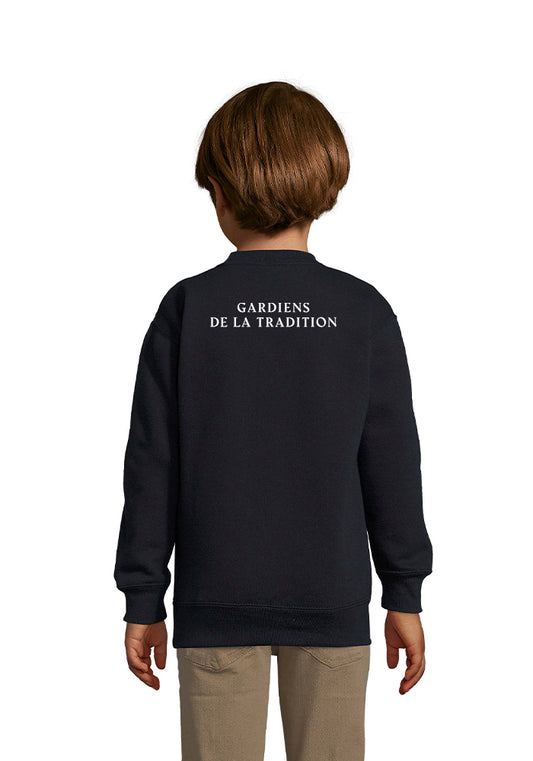 SWEAT ENFANT Bleu marine GARDIEN DE LA TRADITION