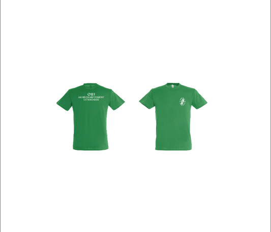 T-SHIRT Vert OUI AU RÉCHAUFFEMENT LITURGIQUE